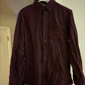 Croft & Barrow purple red check flannel shirt S